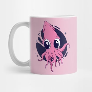 Cute Squid Cartoon Mug